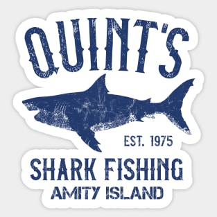 Quint's Shark Fishing - Amity Island Sticker